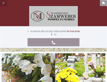 Tablet Screenshot of pompes-funebres-szamweber.com
